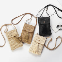 Load image into Gallery viewer, Mila Small Cross Body Straw Bag