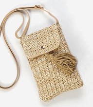 Load image into Gallery viewer, Mila Small Cross Body Straw Bag