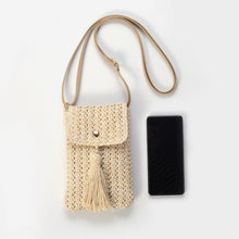 Load image into Gallery viewer, Mila Small Cross Body Straw Bag