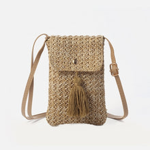 Load image into Gallery viewer, Mila Small Cross Body Straw Bag