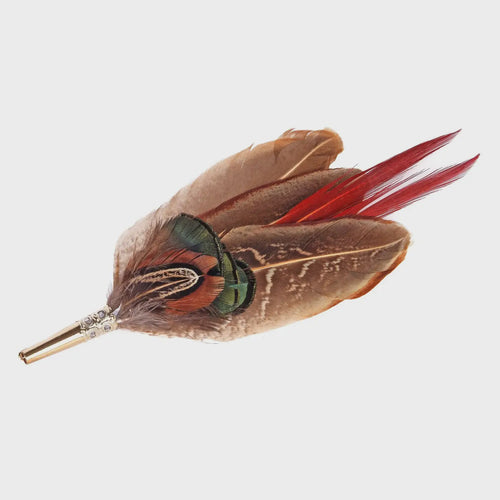 Lady Amhurst Feather Mount Brooch