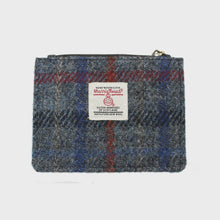 Load image into Gallery viewer, Rory Harris Tweed Coin &amp; Card Purse - Grey Check