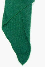 Load image into Gallery viewer, Evie Asymmetric Textured Blanket Scarf - Emerald Green