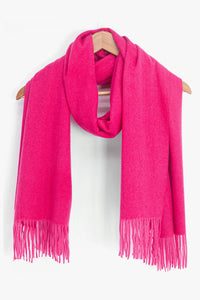 Lucia Soft Woven Scarf - Hot Pink