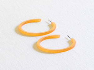 Zadie Resin Hoop Earrings