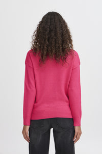 ICHI Sella Jumper - Pink Yarrow