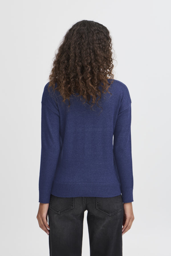 ICHI Sella Jumper - Medieval Blue