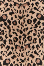 Load image into Gallery viewer, ICHI Livoni Leopard Print &amp; Stripe Cardigan