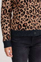 Load image into Gallery viewer, ICHI Livoni Leopard Print &amp; Stripe Cardigan