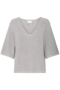 ICHI Cody Sparkle Jumper - Silver