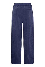 Load image into Gallery viewer, ICHI Kate Wide Leg Cord Trousers - Medieval Blue