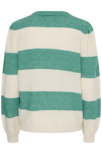 ICHI Dusty Knitted Jumper - Beryl Green