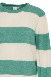 ICHI Dusty Knitted Jumper - Beryl Green