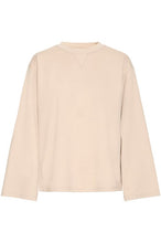 Load image into Gallery viewer, ICHI Kala Long Sleeve Sweatshirt Top - Doeskin