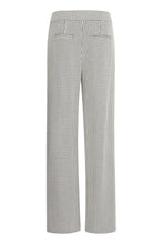 Load image into Gallery viewer, ICHI Kate Pillou Wide Leg Houndstooth Star Trousers - Total Eclipse