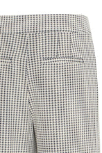 Load image into Gallery viewer, ICHI Kate Pillou Wide Leg Houndstooth Star Trousers - Total Eclipse