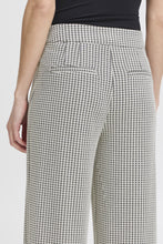 Load image into Gallery viewer, ICHI Kate Pillou Wide Leg Houndstooth Star Trousers - Total Eclipse