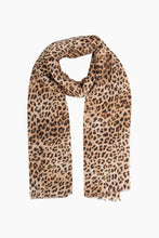 Load image into Gallery viewer, Small Leopard Print Scarf - Tan