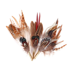 Lady Amhurst Feather Mount Brooch