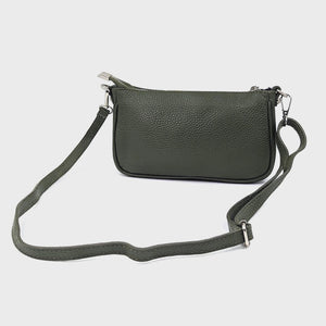 Kate Leather Crossbody Bag - Khaki