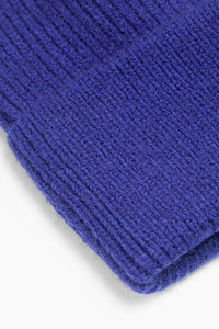 Cara Ribbed Beanie Hat - Royal Blue