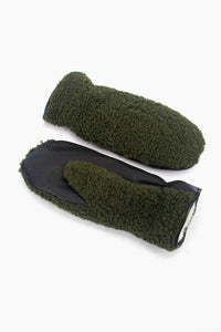 Goldie Borg Fleece Mittens - Khaki