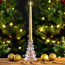 Load image into Gallery viewer, Glass Tree Candle Holder - Clear