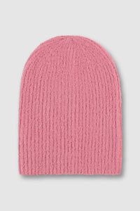 Rino & Pelle Abi Ribbed Knit Beanie Hat - Flamingo