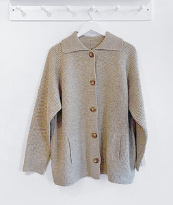 Agatha Fisherman Knitted Jacket - Mink