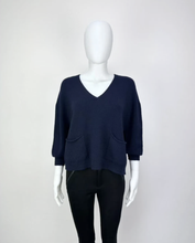 Load image into Gallery viewer, Clare Two Pocket Jumper - Navy