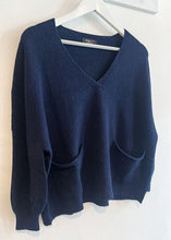 Load image into Gallery viewer, Clare Two Pocket Jumper - Navy