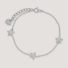 Load image into Gallery viewer, Keira Multi Star &amp; Chain Bracelet - Silver