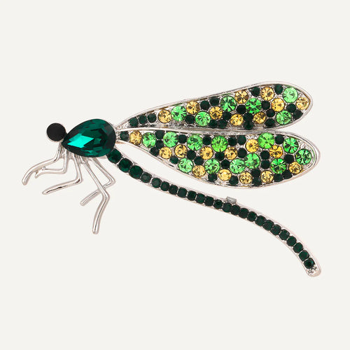 Ariana Crystal Dragonfly Brooch