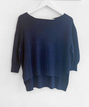 Load image into Gallery viewer, Gaby Dipped Hem Jumper - United Blue