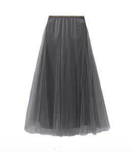 Beatrice Tulle Skirt - Charcoal