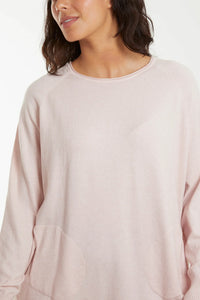 Jolene Button Back Jumper - Sugar Pink