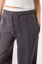 Load image into Gallery viewer, Keri Cotton Blend Wide Leg Jogger Trousers - Charcoal