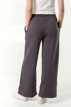 Load image into Gallery viewer, Keri Cotton Blend Wide Leg Jogger Trousers - Charcoal