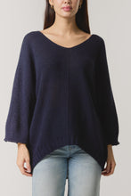 Load image into Gallery viewer, Irene Open Stitch Jumper - Navy