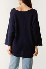 Load image into Gallery viewer, Irene Open Stitch Jumper - Navy