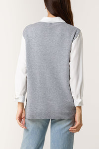 Katrin Knitted Tank Top - Grey