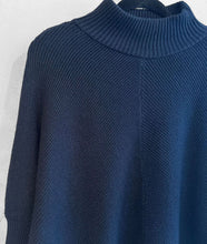 Load image into Gallery viewer, Olivia Dipped Hem Jumper - Navy