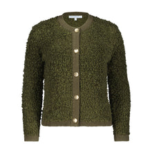 Load image into Gallery viewer, Red Button Jolie Cotton &amp; Wool Blend Boucle Jacket - Army Green