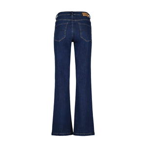 Red Button Colette Wide Leg Denim Jeans - Dark Blue