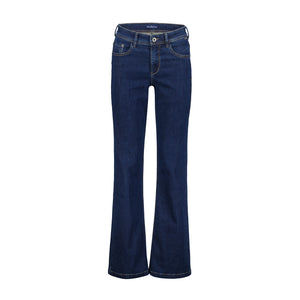 Red Button Colette Wide Leg Denim Jeans - Dark Blue