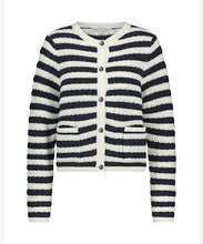 Load image into Gallery viewer, Red Button Danelle Cotton Jacket - Navy &amp; Ecru Stripe