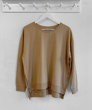 Load image into Gallery viewer, Tessa Zip Cotton Sweatshirt - Mink