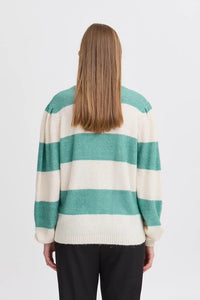 ICHI Dusty Knitted Jumper - Beryl Green