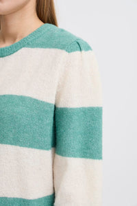 ICHI Dusty Knitted Jumper - Beryl Green