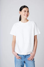 Load image into Gallery viewer, ICHI Palmer Cotton Tee - Cloud Dancer